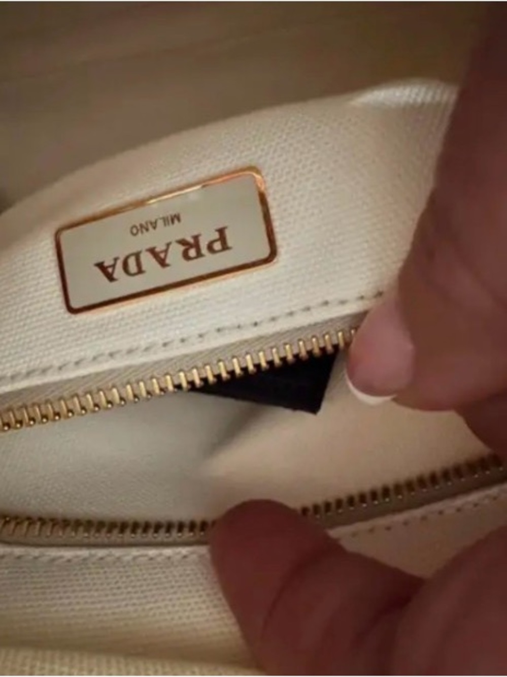 Prada White Leather & Natural Wicker Tote - Picture 10 of 15